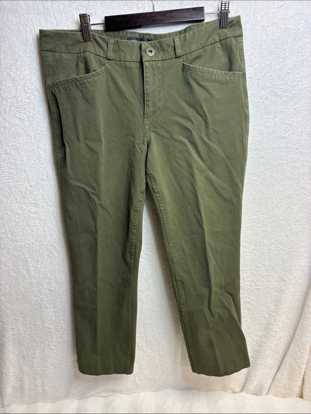 Banana Republic Olive Green Stretch Chinos